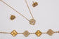 Gold diamond clover sets