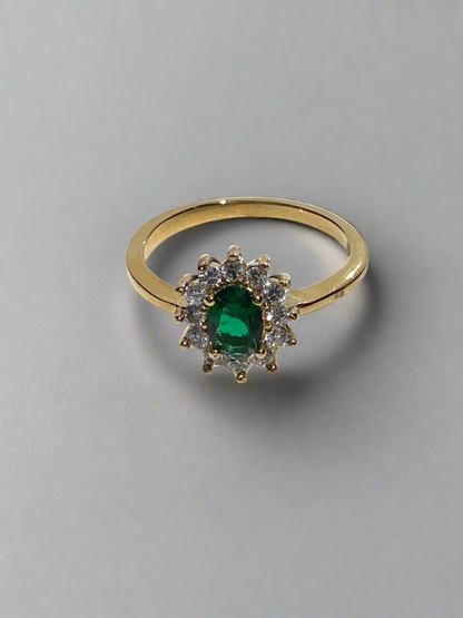 Emerald Glow Ring & Eterna Diamond Ring