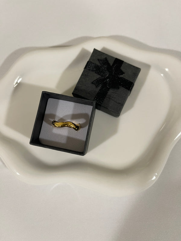 Golden Edge Ring