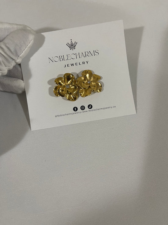 ✨ Golden Blossom Studs