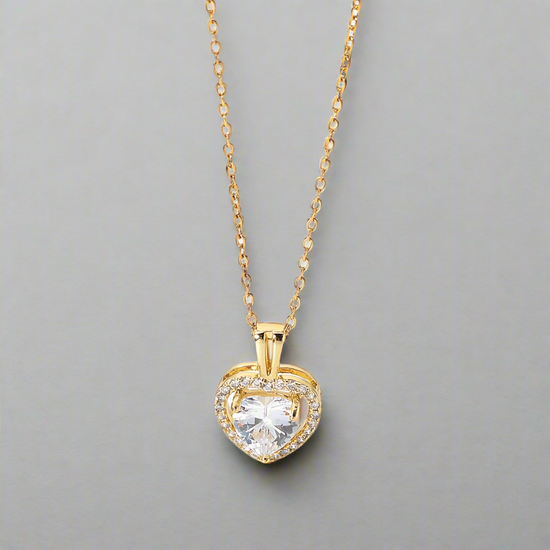 Give Away✨ 18k gold plated Stainless Steel Luxury Pendant Zircon Necklaces with 4 different colours