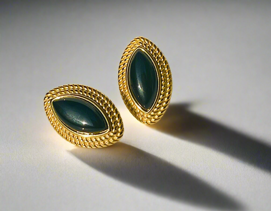 Golden Eclipse Studs