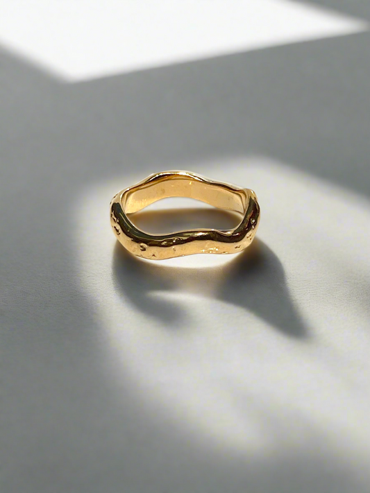Golden Edge Ring