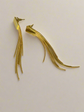 Luxurious gold stainless steel tassel earrings