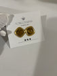 Caramel Glow Gold Earrings – 18K Gold-Plated with Warm Amber Tone