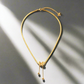 Butterfly chain necklace 18k gold plated