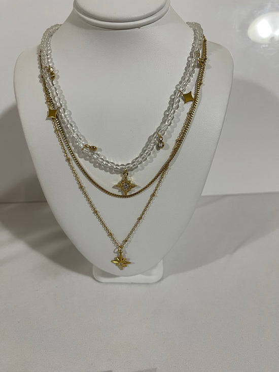 Pearl Radiance Trio Necklace